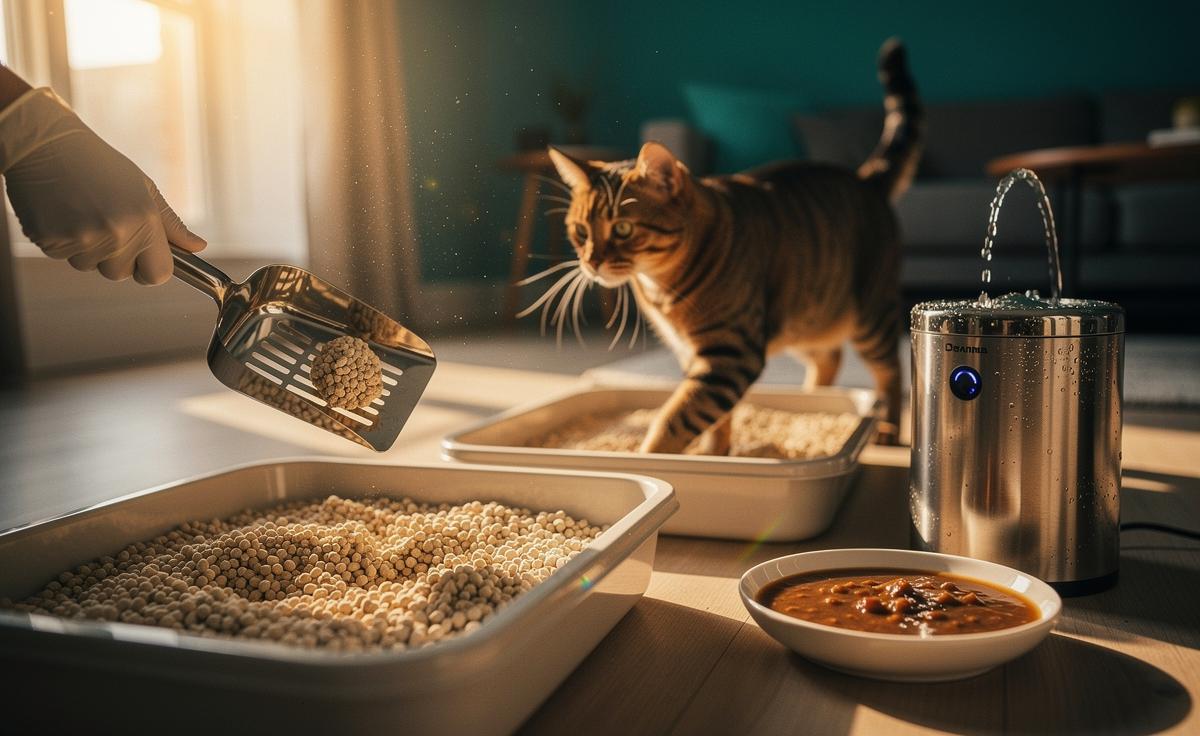 Fewer litter cleanings raise FLUTD risk — this simple daily routine reduces urinary crystals