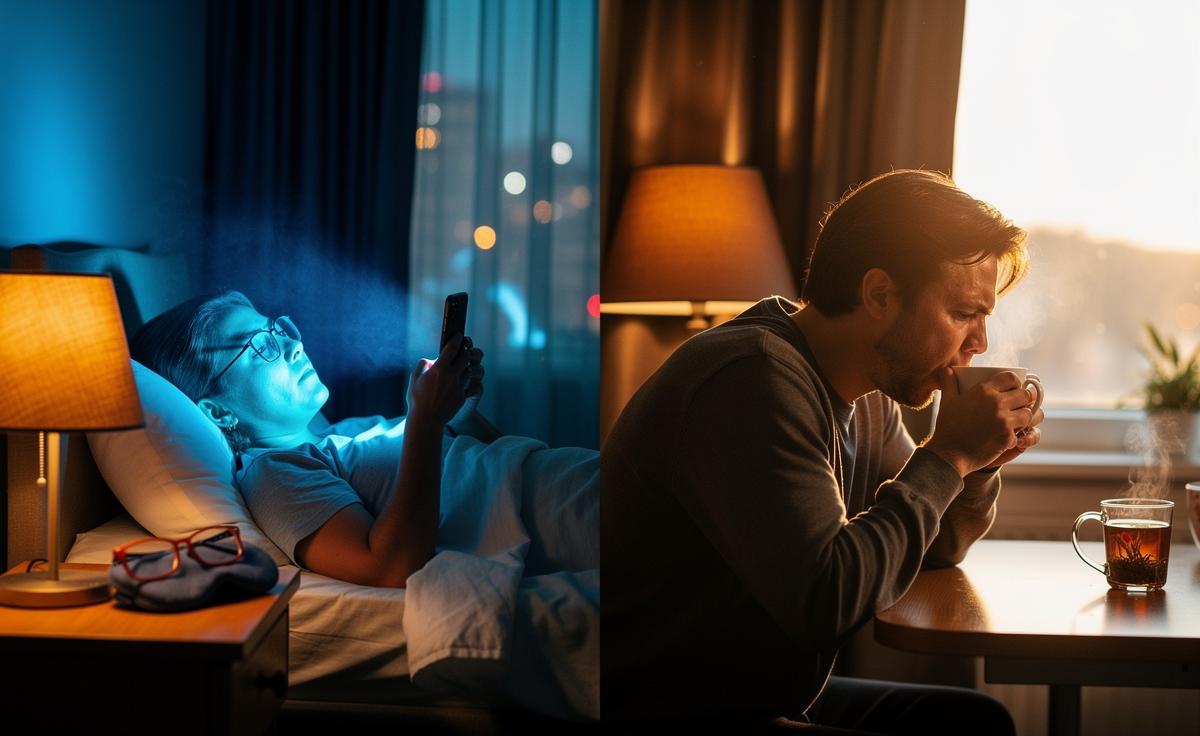 New study: evening blue light raises daytime fatigue 30% — 5 sleep hygiene steps