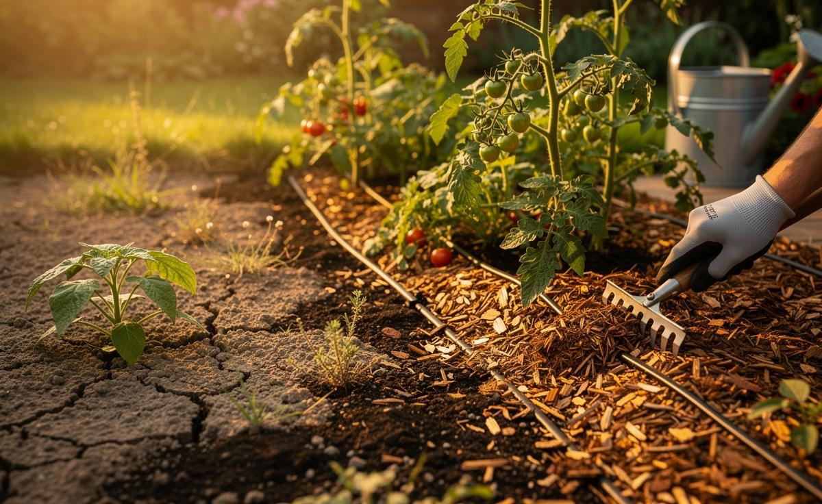 New study finds wood-chip mulching cuts summer watering by 45% — quick how-to