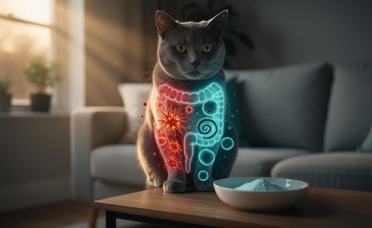 Recent research links gut microbiome shifts to cat anxiety — a probiotic approach eases stress